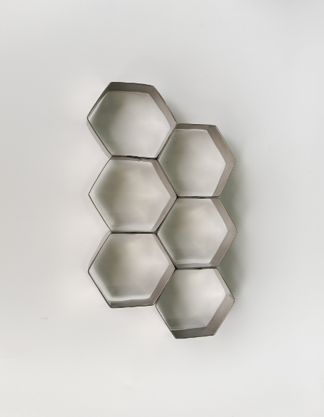 6-cell honeycomb cookie mold