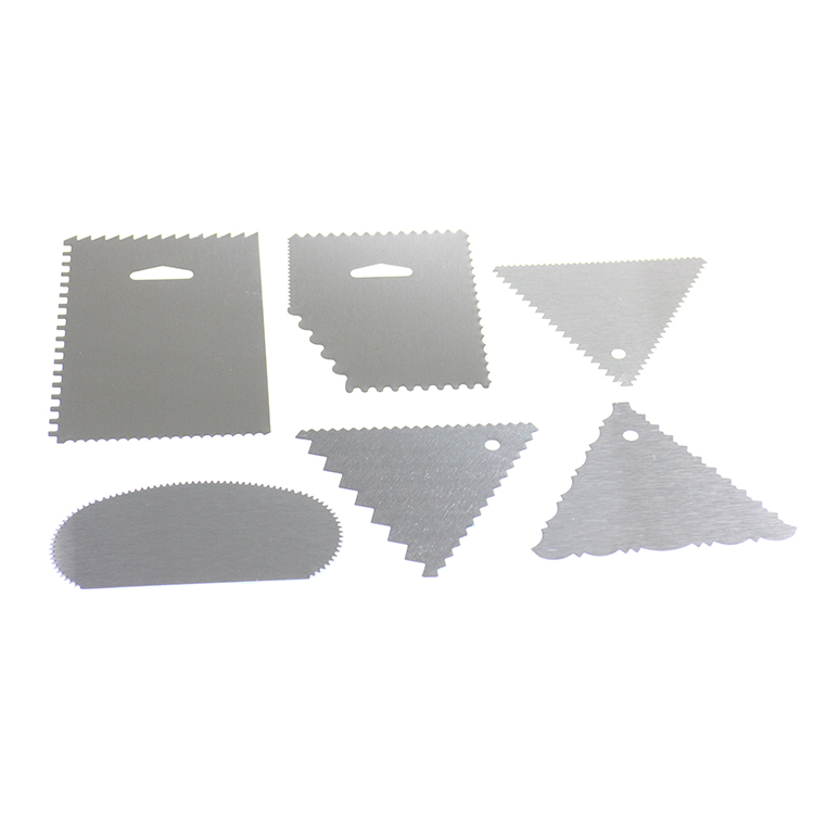 Stainless steel cake cream scraper 6-piece set