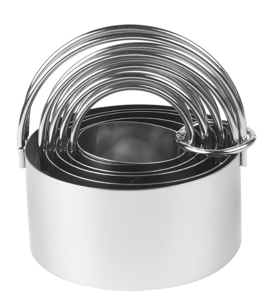 5-piece set of circular hanging baskets of optical grade