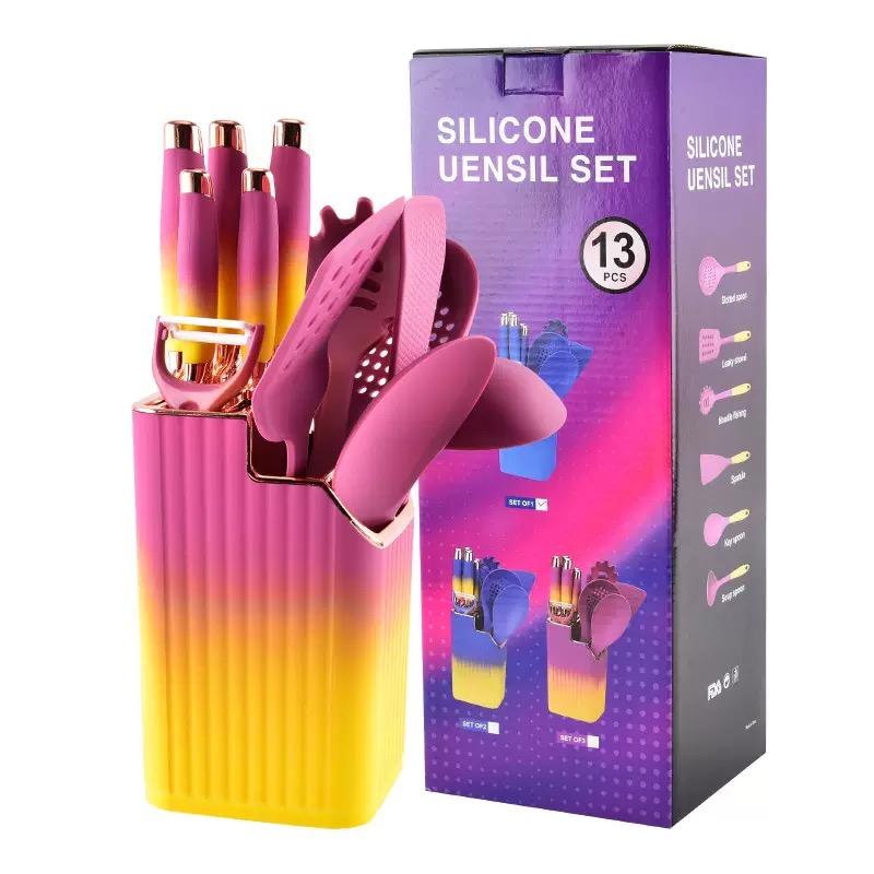 13-pieces silicone utensil set