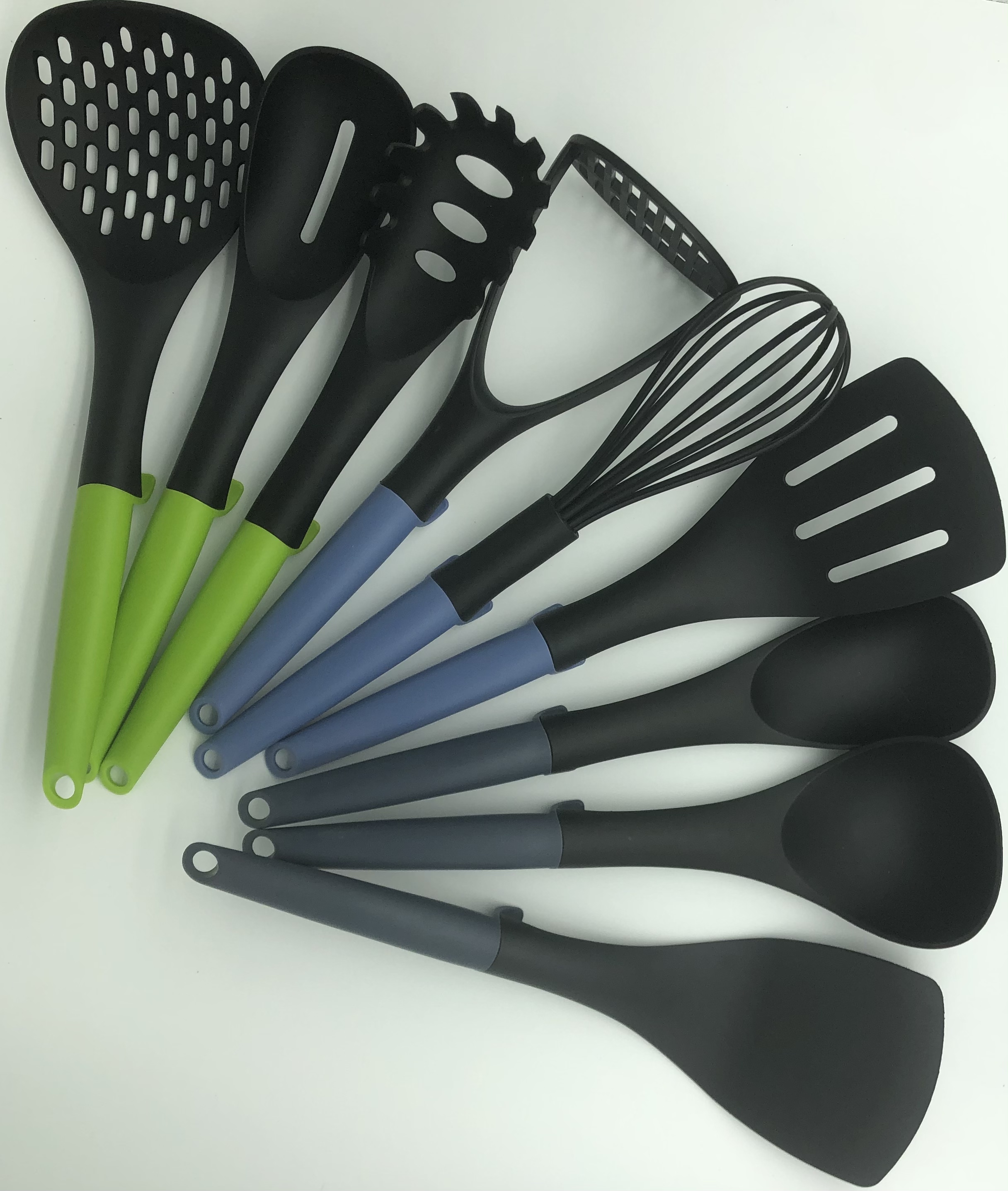 9-pieces nylon utensil set