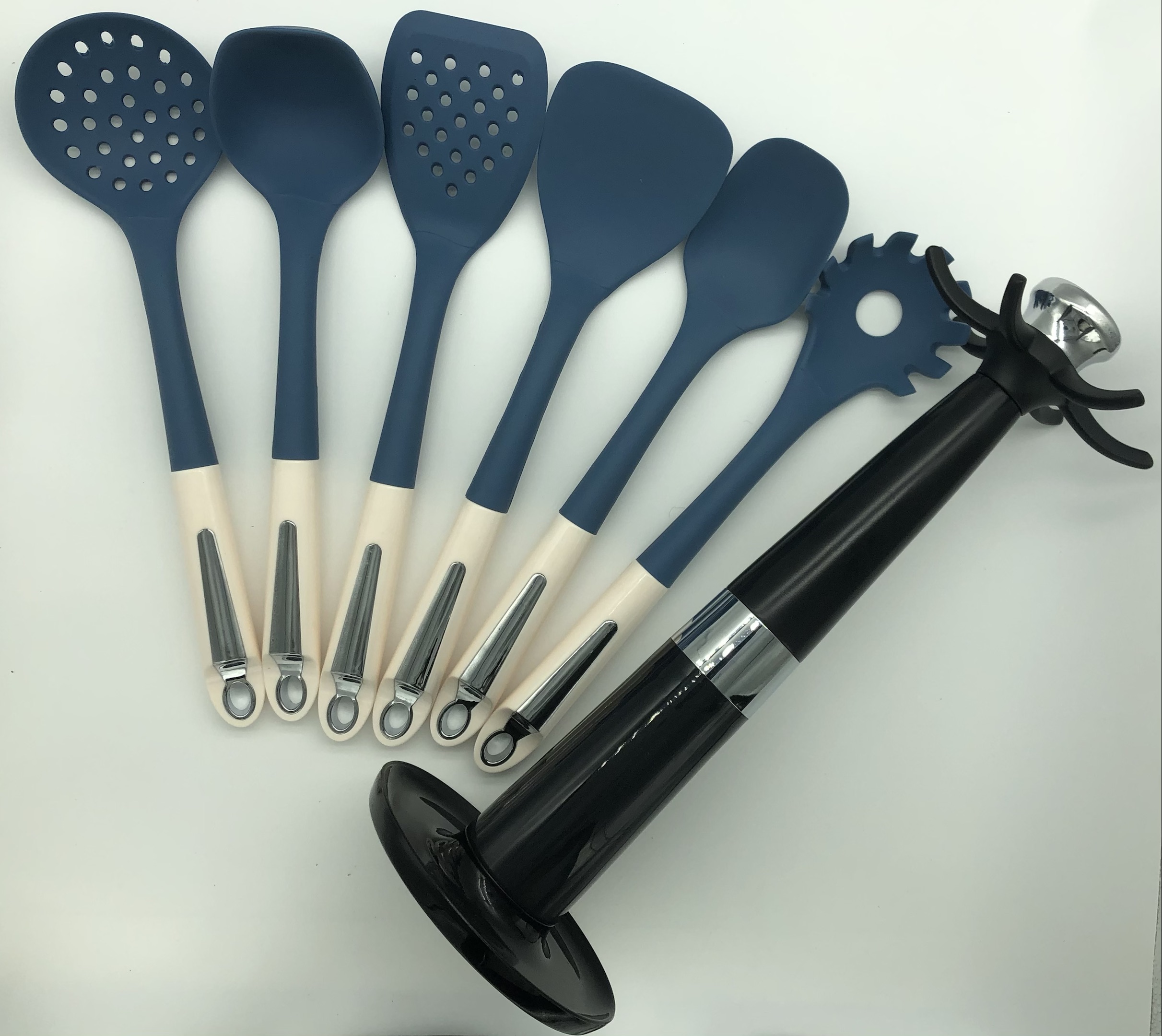 7-pieces silicone utensil set