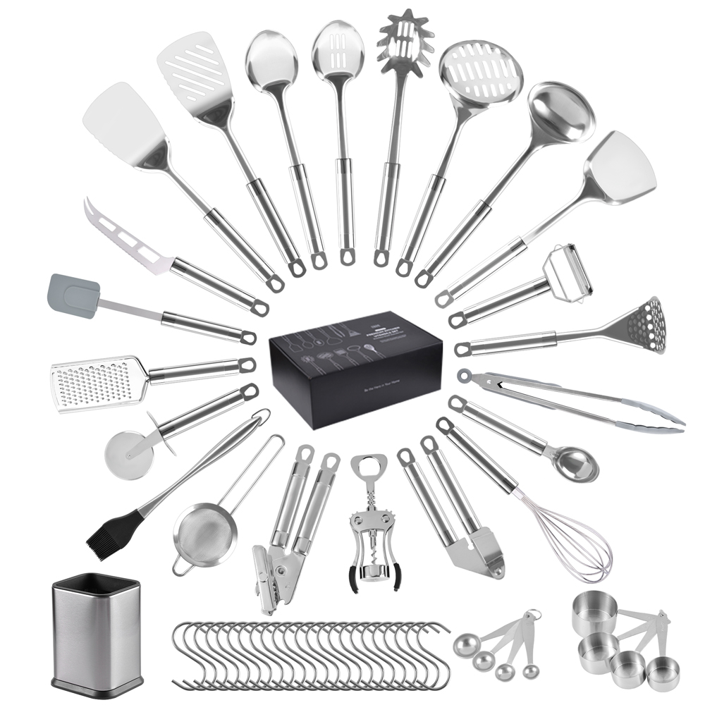 54-pieces stainless steel kitchen utensil set
