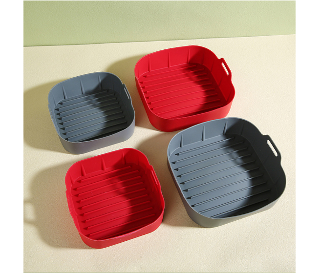 Square silicone air fryer mat