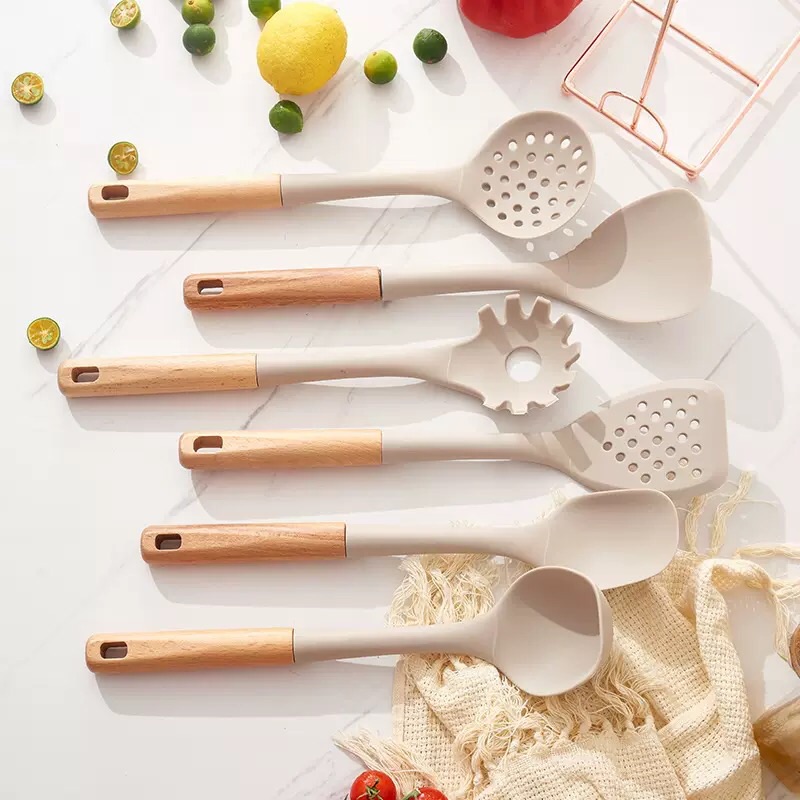 7-pieces silicone utensil set