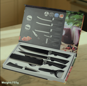 6-piece set of cutting tools